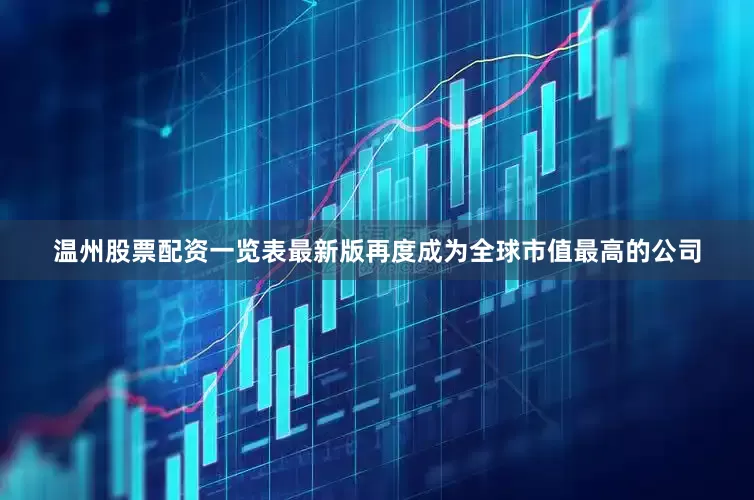 温州股票配资一览表最新版再度成为全球市值最高的公司