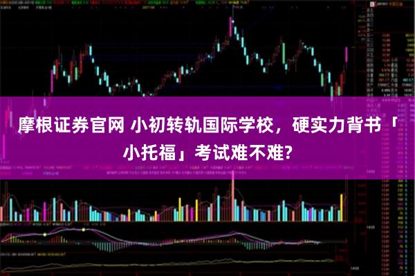 摩根证券官网 小初转轨国际学校，硬实力背书「小托福」考试难不难?
